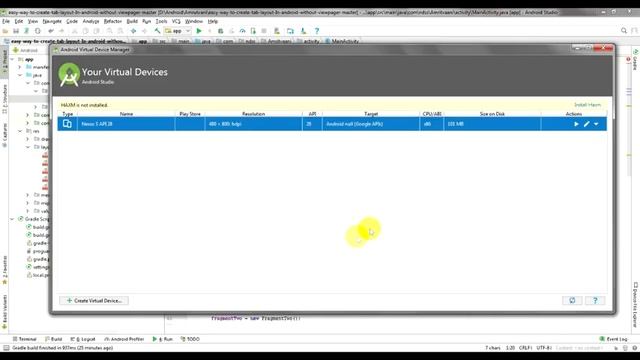 An error occurred while creating the AVD. See .idea log for details. for Windows смотреть онлайн