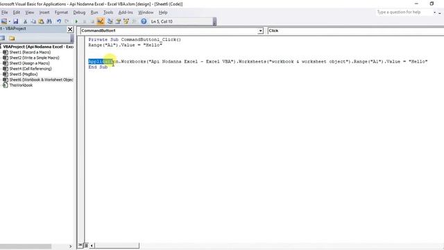 Excel VBA & Macros | Object Hierarchy | Sinhala Tutorial