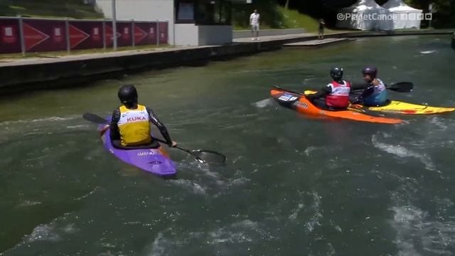 Women's Kayak Cross Final / 2023 ICF Canoe-Kayak Slalom World Cup Augsburg Germany смотреть онлайн
