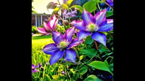 ГОЛУБОЙ КЛЕМАТИС Эмилия Платер. Подбор компаньонов в совместную посадку.