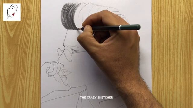 A Beautiful Boy Sketch with glasses | how to draw a boy | Boy Drawing | The Crazy Sketcher смотреть онлайн