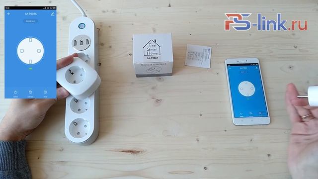 Обзор на Умную беспроводную WIFI розетку Ps-Link SA-P202A