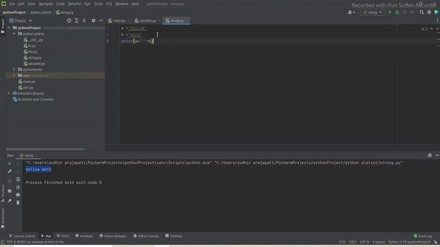 #5 How to use String Concatenation in Python || Adding Two String in Python in hindi for beginners смотреть онлайн