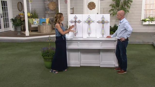 Ultimate Innovations Jeweled Cross Garden Stake on QVC смотреть онлайн