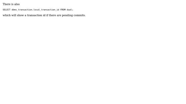 Databases: How to check if current SQL session has uncommited changes? (2 Solutions!!) смотреть онлайн