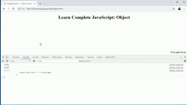 Complete JavaScript Tutorial: JavaScript Object Constructor Getter and Setter Method in Hindi Part1 смотреть онлайн
