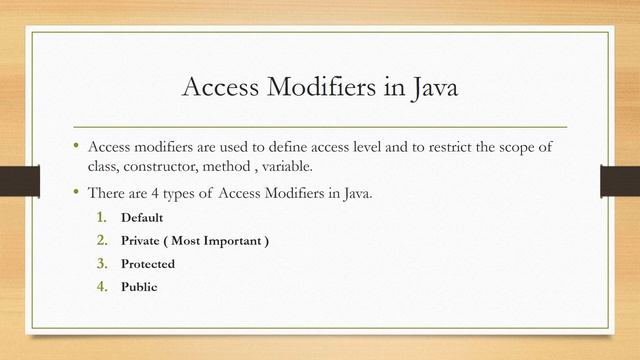 45 - Introduction to Modifiers in Java (Hindi/Urdu) смотреть онлайн