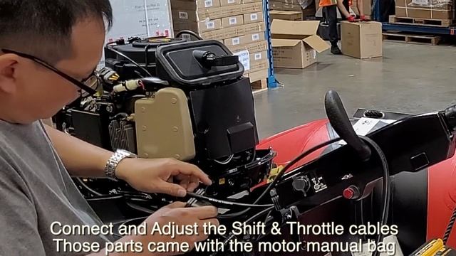 Install Tohatsu 30HP Motor on Seamax Ocean430T Inflatable Boat смотреть онлайн