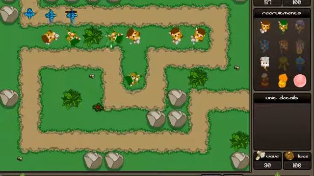 Jungle Hunt Tower Defense смотреть онлайн