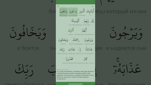 Сура Аль Исра (17 Ночной Перенос) Коран . Зикр. Пословный перевод и перевод смыслов на разных языка смотреть онлайн