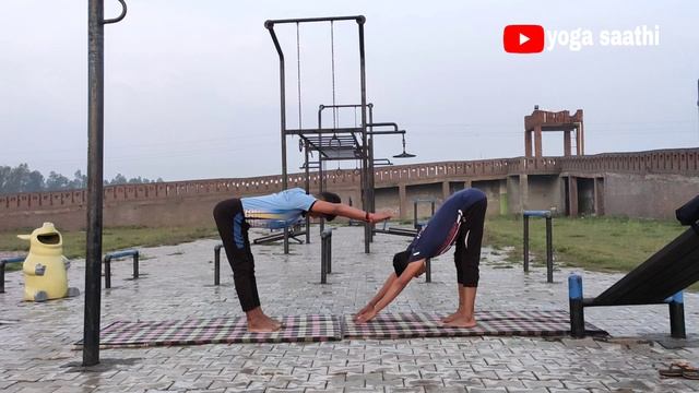 21 Exercises to improve forward/Backward/side bend/twisting/Stretching/hand and leg balance by Rudr смотреть онлайн