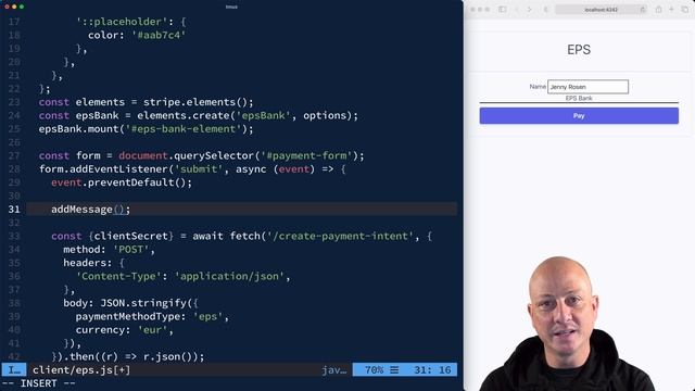 Accept an EPS payment with Stripe.js смотреть онлайн