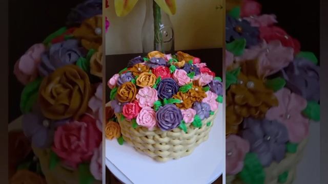 flower design cake #mothersdaycake #whippedcreamflower #mothersdaygift idea смотреть онлайн