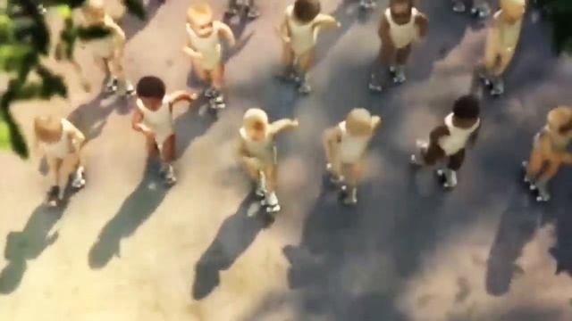 Baby dance in roller pub EVIAN and GANGNAMSTYLE смотреть онлайн
