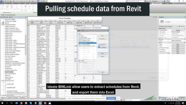 Demonstrations of BIMLink - Pull data between Revit and Excel files смотреть онлайн