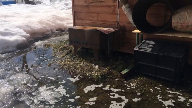 Каркасная технология во всем, дровник из того, что есть, зона "барбекю", своими руками, смотреть онлайн