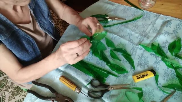 Красива палмичка от пластмасови бутилки смотреть онлайн