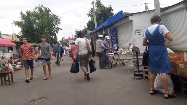 Новая Каховка сегодня 17.07.2022, рынок смотреть онлайн