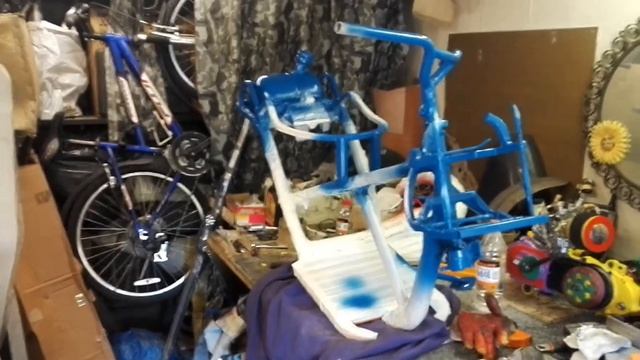 Покраска, рама, скутер. Балалайка 11