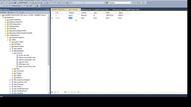 How to insert rows in SQL Server Table by Edit Table Rows GUI - SQL Server / TSQL Part 101 смотреть онлайн