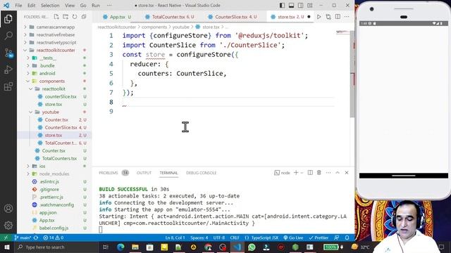 configureStore() for Redux Store or Global State in React Native Counter App | Redux Toolkit #3 смотреть онлайн