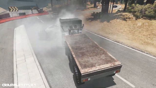 High Speed Traffic Crashes #17 - BeamNG Drive | Crashi letsplay смотреть онлайн