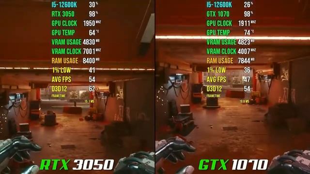 RTX 3050 vs GTX 1070 Test in 8 Games in 2022 | Тест в 8 играх в 2022 смотреть онлайн