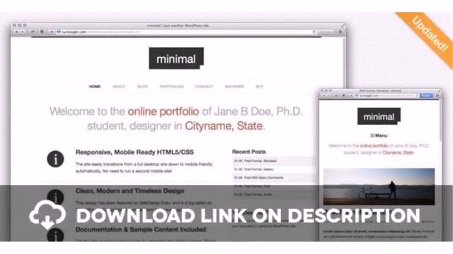 Minimal Wordpress Portfolio Free Download смотреть онлайн
