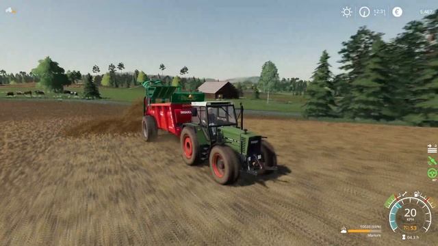 Soil Fertilization with Manure, Plowing, Harvesting Patatoes│Ellerbach│FS 19│Timelapse#06 смотреть онлайн