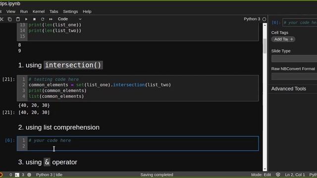 Python Top Tip: How to Find Common Elements in Two Lists in Python смотреть онлайн