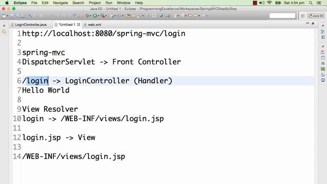 Spring framework Tutorial (083 Step 13 Part 1 Your First Spring MVC View ViewResolver) смотреть онлайн