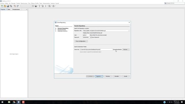 Importar desde GitLab o GitHub a Netbeans смотреть онлайн