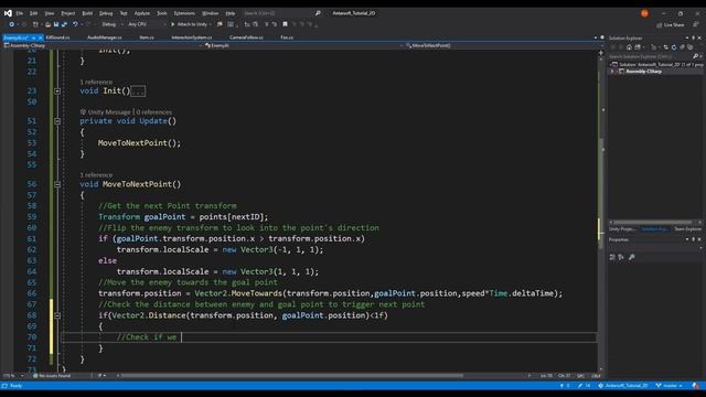 Unity 2D Platformer Tutorial 24 - Enemy AI Patrol System смотреть онлайн