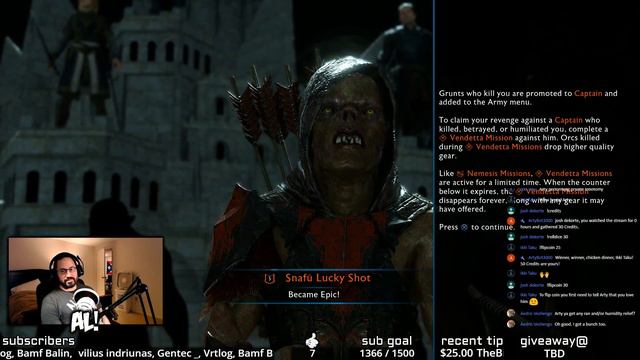 Shadow of War Live! | Returning to Mordor | Part 1 смотреть онлайн