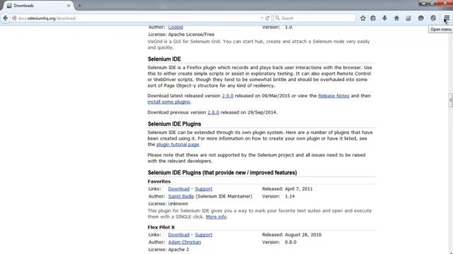 Selenium IDE Installation on Firefox смотреть онлайн