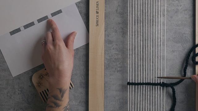 Plus Sign Overshot Weaving Tutorial (easy Pattern Weaving)