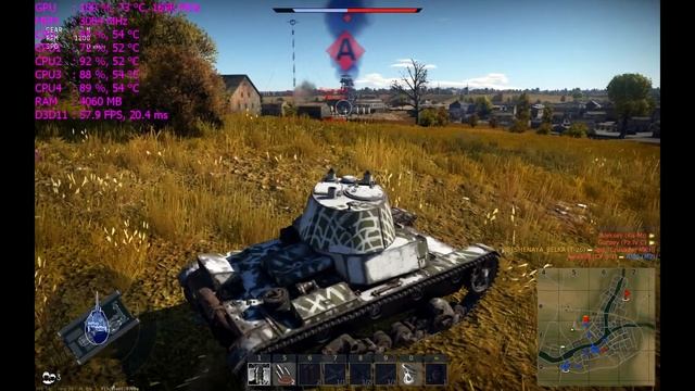 Тест MSI GT 1030 LP OC/War Thunder