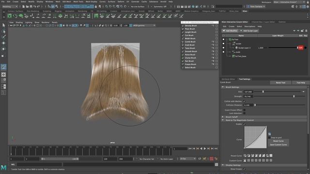 Hair with XGen interactive grooming tools - Maya Labs Ep.01 смотреть онлайн