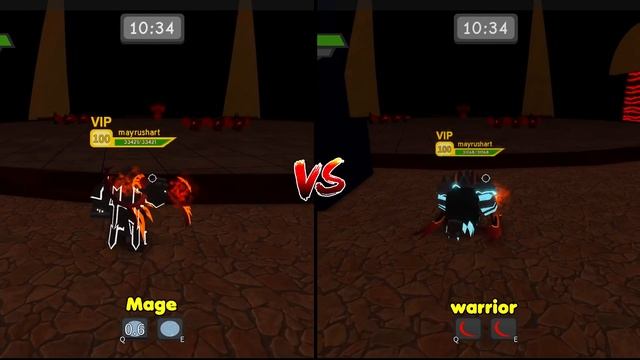 New Best Glorious Mage VS New Best Glorious Warrior! Best Gear! - Dungeon Quest Roblox смотреть онлайн