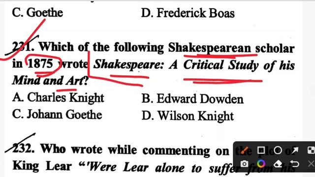 TGT/PGT William Shakespeare Practice Set Model Paper-7 Exam में आने वाले प्रश्न