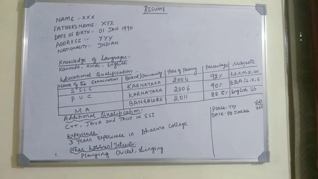 RESUME EXERCISES - II PUC ENGLISH GRAMMAR смотреть онлайн