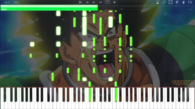 IMPOSSIBLE! DRAGON BALL SUPER BROLY: (BLIZZARD - DAICHI MIURA) (Piano Tutorial) смотреть онлайн