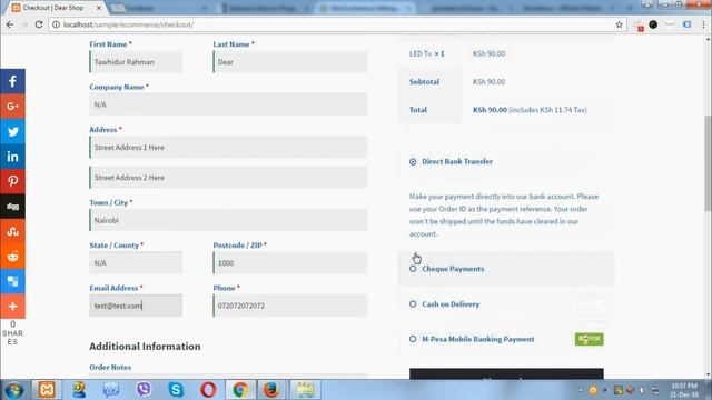 M-Pesa Mobile Banking Payment Gateway for WooCommerce (E-Commerce) смотреть онлайн