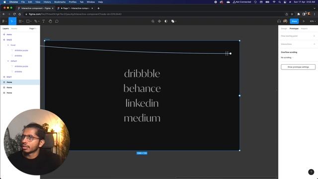 Figma Micro Animation 03 · Interactive component · Link Hover Mask смотреть онлайн