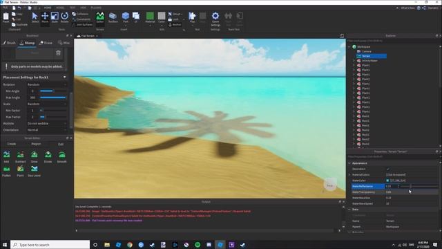 How To Make Infinity Water In ROBLOX Studio смотреть онлайн