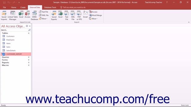 Access 2016 Tutorial Getting External Data Microsoft Training смотреть онлайн