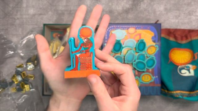 "RA" - распаковка делюкс издания классической игры "РА", дерево и металл, Pharaon Deluxe Edition смотреть онлайн