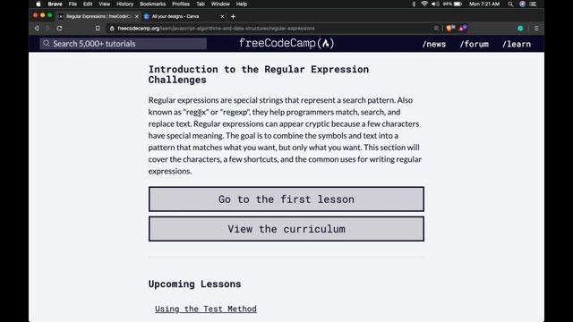 Introduction to the Regular Expression Challenges, A Regex Tutorial for Beginners, Learn Regex 2020 смотреть онлайн