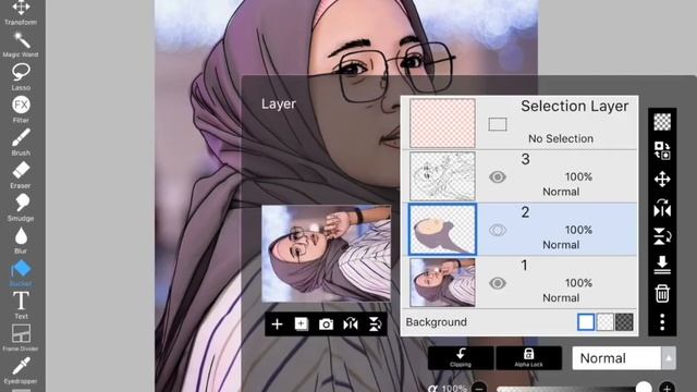 Menggambar Nissa Sabyan pakai Aplikasi hape Ibis Paint X смотреть онлайн