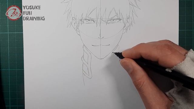 How to draw Ichigo Kurosaki | Bleach: Thousand-Year Blood War | Step by step Tutorial смотреть онлайн